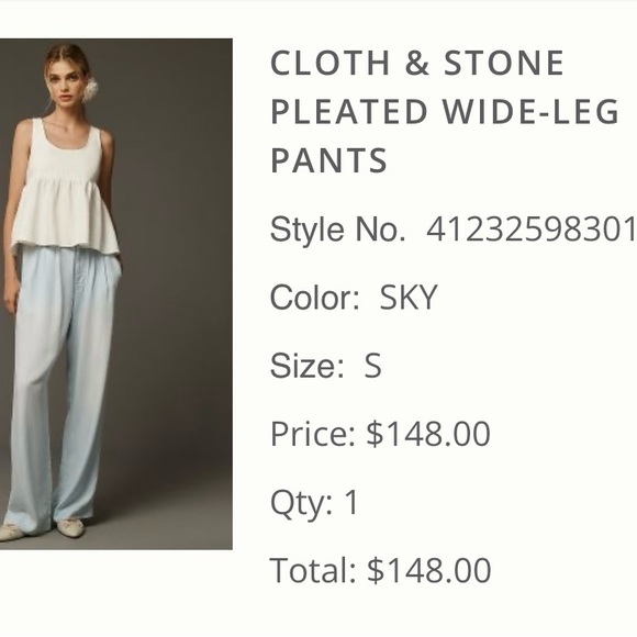 The softest pants you can imagine!  Lightweight, flowy, elastic band. - Picture 2 of 4